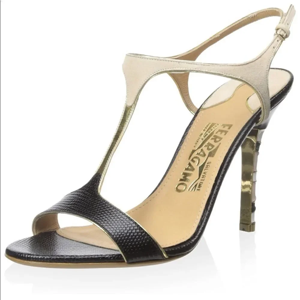 💲⬇️Salvatore Ferragamo T-Strap Monroe Sandals